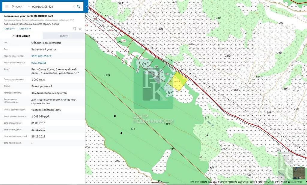 Кадастровая карта бахчисарайского района публичная республики крым