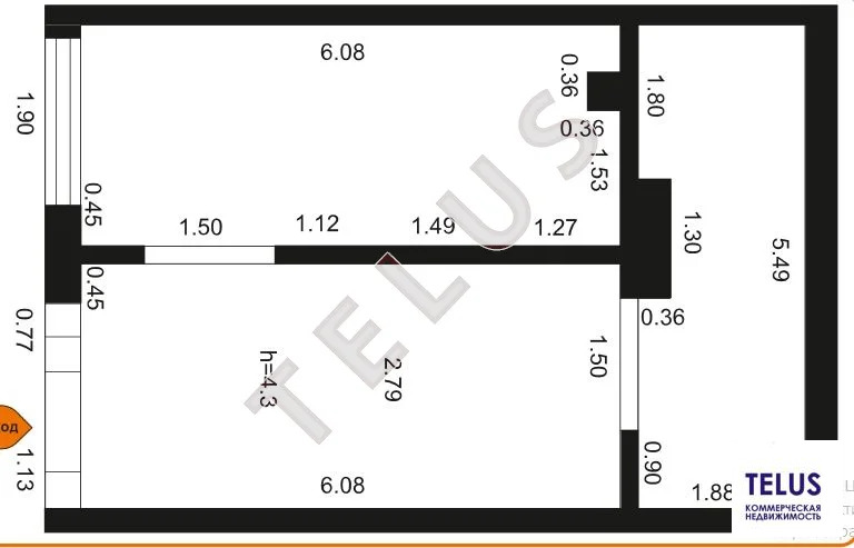 НАО м Коммунарка ЖК "Бунинские луга " 42м2 - Арендный бизнес (ном. ... - Фото 5