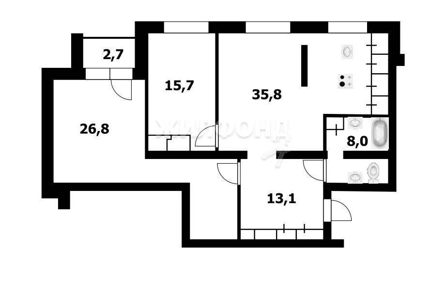 Продажа квартиры, Новосибирск, ул. Романова - Фото 15