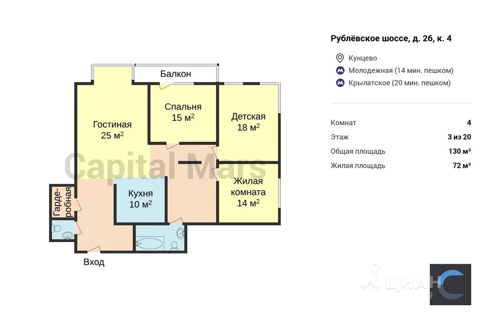 Проект рублевка карта