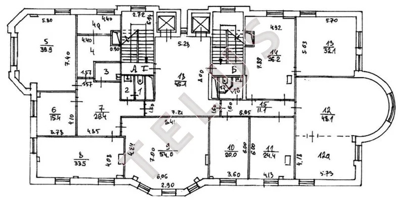 м. Бауманская, Токмаков переулок, 3953 м2, Здание (ном. объекта: 41) - Фото 13