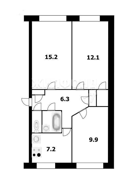 Продажа квартиры, Новосибирск, ул. Новосибирская - Фото 20