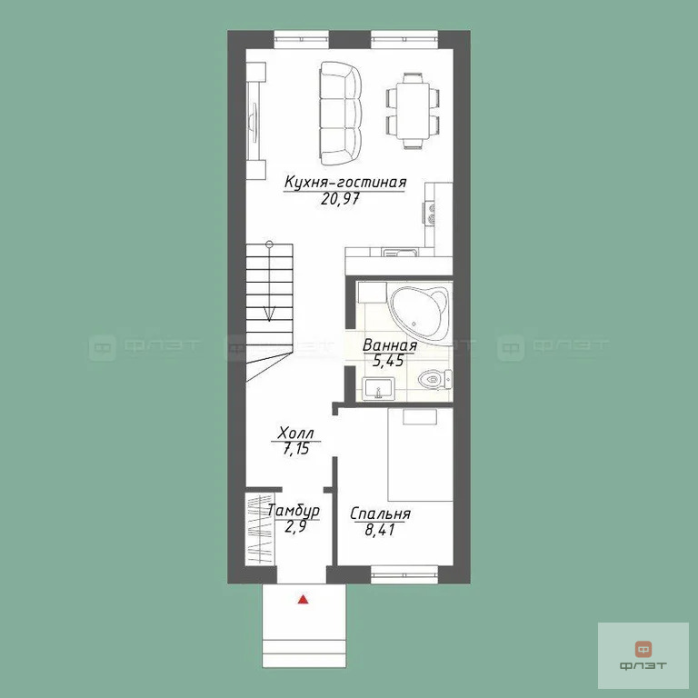 Продажа таунхауса, Куюки, Пестречинский район, 17-й квартал - Фото 21
