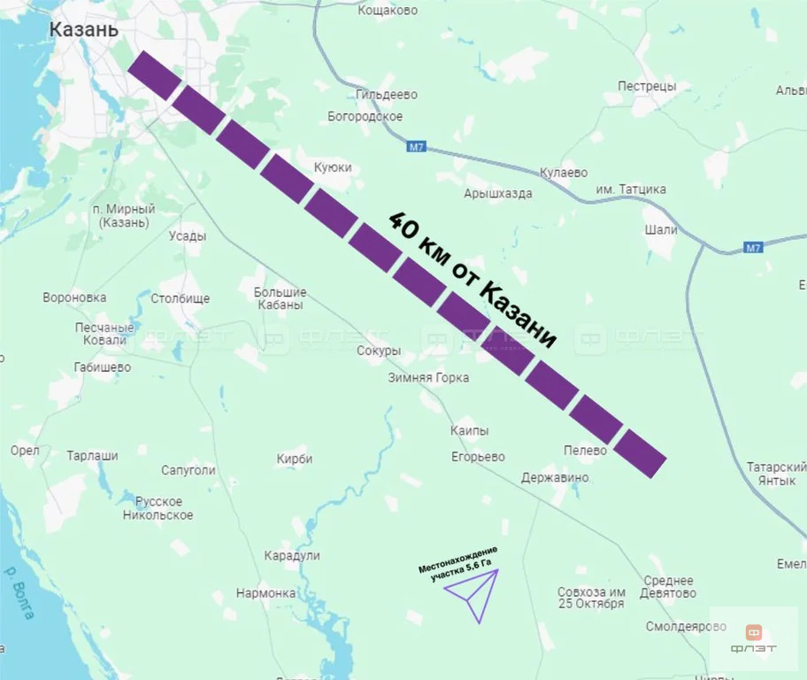 Продажа участка, Державино, Лаишевский район, тер. ААКХ Державино - Фото 2