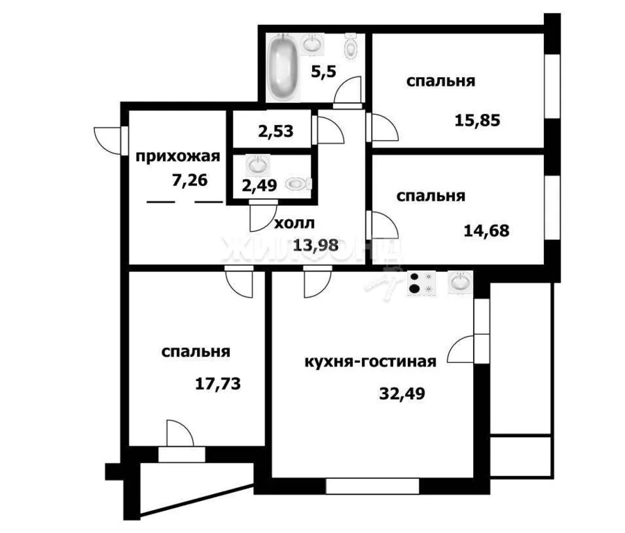 Продажа квартиры, Новосибирск, ул. Семьи Шамшиных - Фото 23