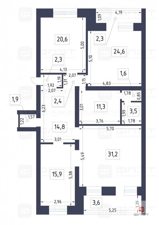 Продажа квартиры, Казань, ул. Марселя Салимжанова - Фото 30
