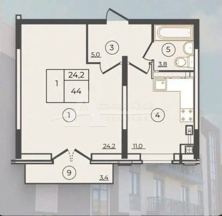 Продажа квартиры, Минеральные Воды, Новотерская ул. - Фото 1