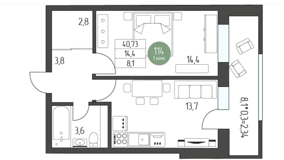 Продажа квартиры, Тамань, Темрюкский район, ул. Карла Маркса - Фото 3