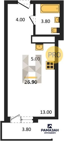 Продажа квартиры в новостройке, Казань, м. Козья слобода, ул. ... - Фото 1