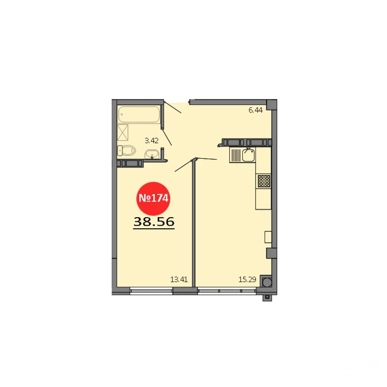 Продажа квартиры в новостройке, Белоглинка, Симферопольский район, ... - Фото 2