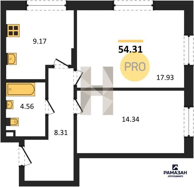 Продажа квартиры в новостройке, Казань, м. Горки, ул. Бухарская - Фото 1