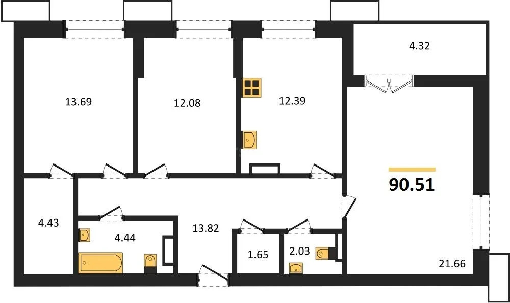Продажа квартиры в новостройке, Севастополь, ул. Мате Залки - Фото 1