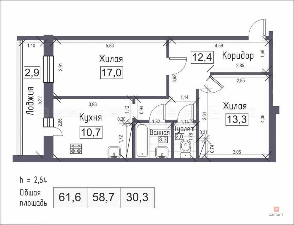 Продажа квартиры, Зеленодольск, Зеленодольский район, Строителей . - Фото 13