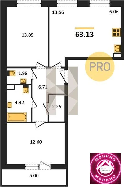 Продажа квартиры в новостройке, Пушкино, Воскресенский район, Новая ... - Фото 1