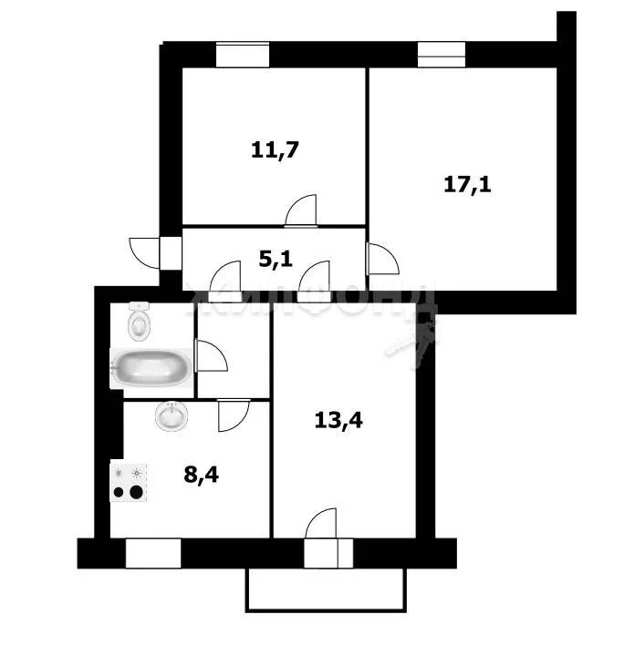 Продажа квартиры, Колывань, Колыванский район, Соловьёва - Фото 7