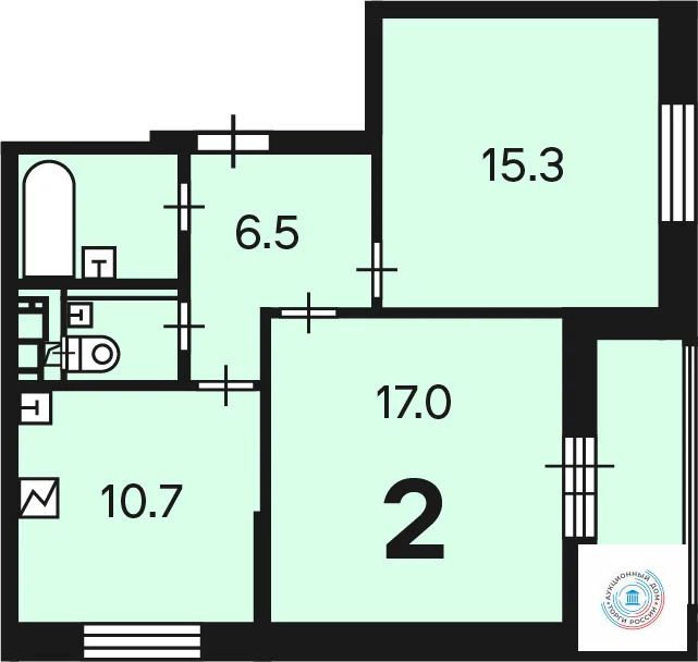 Продается квартира, 55.2 м - Фото 4