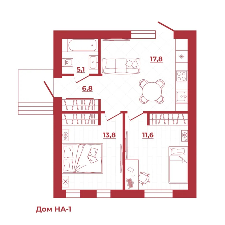 Продается дом, 55 м - Фото 7