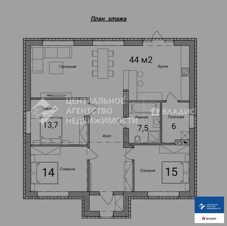 Продажа дома, Рязанский район, Лазурная улица - Фото 17