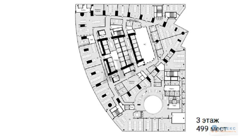 Аренда помещения 3400 м2 под офис, рабочее место м. Деловой центр в ... - Фото 8