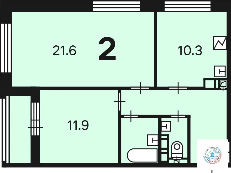 Продается квартира, 58.2 м - Фото 2