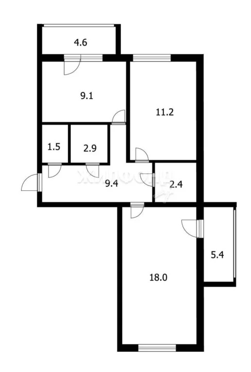 Продажа квартиры, Черепаново, Черепановский район, Пионерский пер. - Фото 14