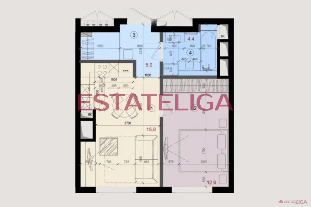 Аренда квартиры, Большая Филевская улица - Фото 2