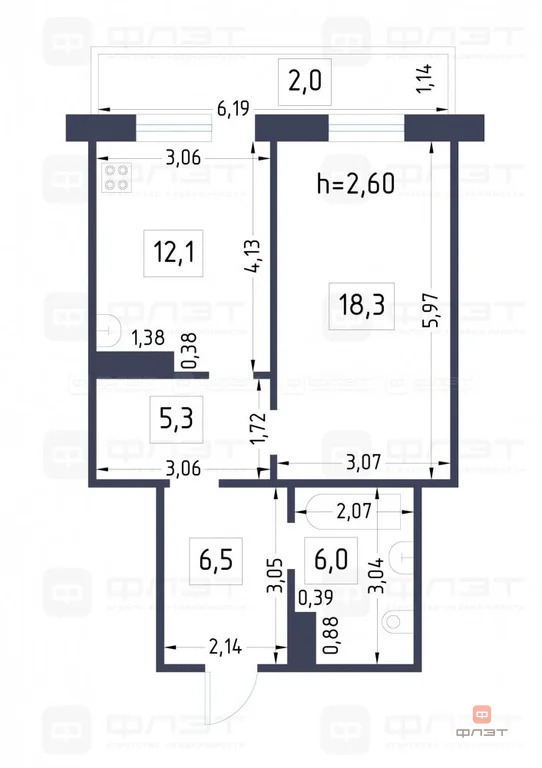 Продажа квартиры, Казань, ул. Академика Глушко - Фото 8
