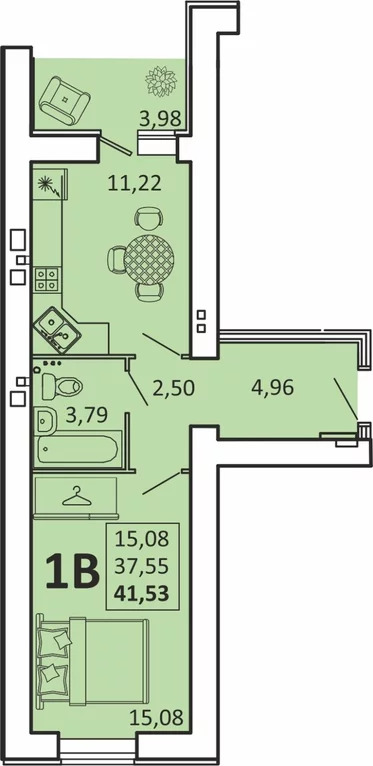 Продается квартира, 41.53 м - Фото 0