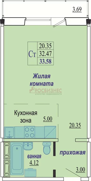 Продажа квартиры, Новосибирск, Владимира Высоцкого - Фото 3