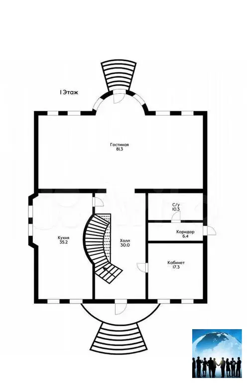 Резиденция 600 м2 в центре Краснодара - Фото 17