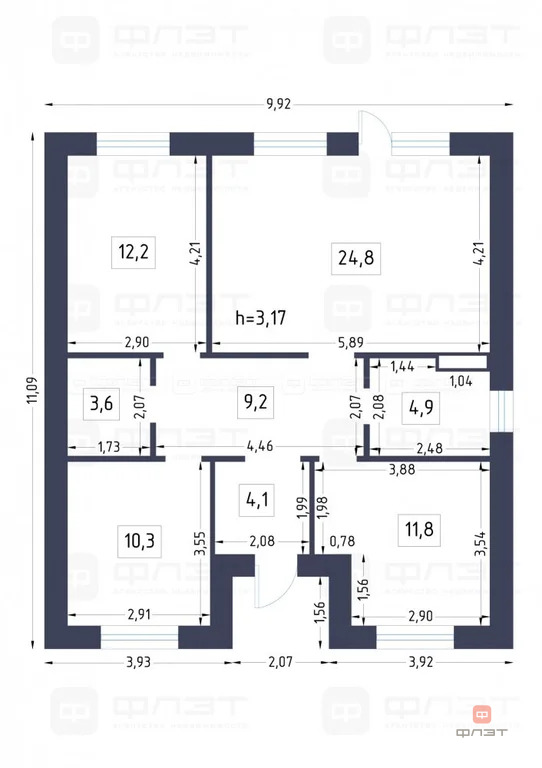 Продажа дома, Бима, Лаишевский район, ул. Андрея Вашурова - Фото 18