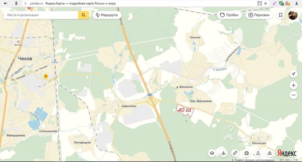 Карта васькино чеховский район