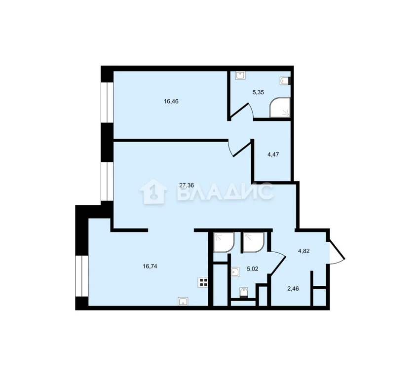 Москва, Крылатская улица, д.45к1, 2-комнатная квартира на продажу - Фото 21