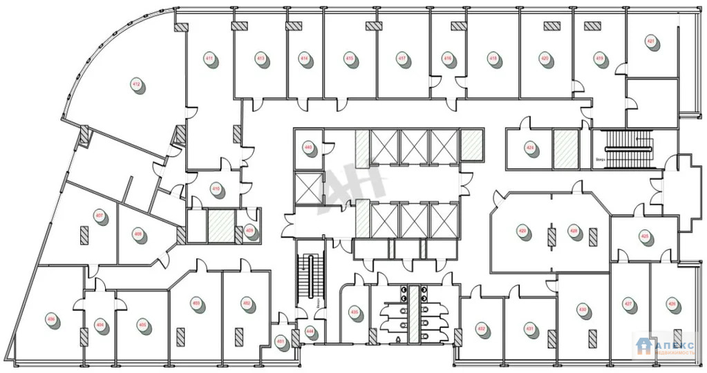 Аренда офиса 1330 м2 м. Новые Черемушки в бизнес-центре класса А в ... - Фото 5