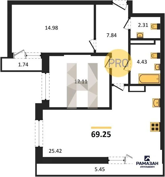 Продажа квартиры в новостройке, Казань, м. Горки, ул. Патриса Лумумбы - Фото 1