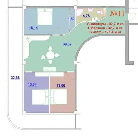 3-комн. квартира, 125 м2 в Ялте с видом на море и горы - Фото 3