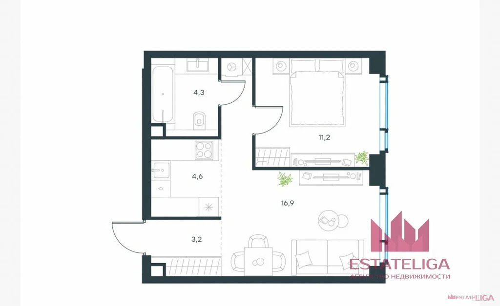 Продажа квартиры, ул. Озерная - Фото 2