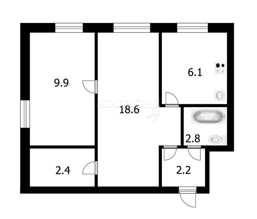 Продажа квартиры, Обь, ЖКО Аэропорта мкр. - Фото 10