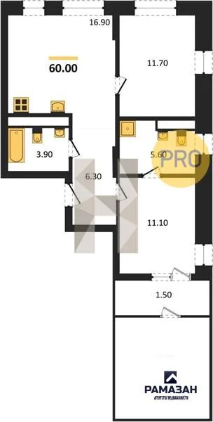 Продажа квартиры в новостройке, Казань, м. Горки, ул. Родины - Фото 1