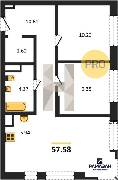 Продажа квартиры в новостройке, Казань, м. Проспект Победы, ... - Фото 1
