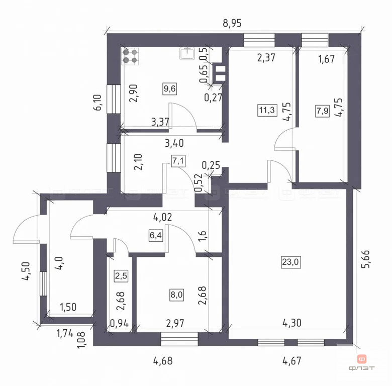 Продажа дома, Казань, ул. Поперечно-Большая - Фото 12