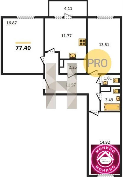 Продажа квартиры в новостройке, Раменское, Раменский район, Семейная ... - Фото 0