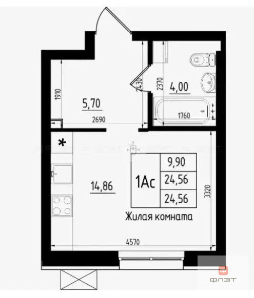 Продажа квартиры, Казань, ул. Михаила Миля - Фото 1