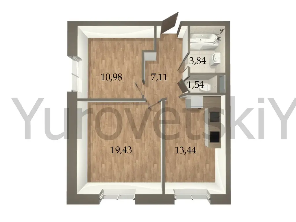 Продажа 2к.кв. в Мурино - Фото 9