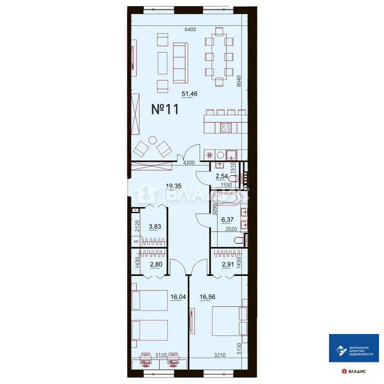 Продажа квартиры, Рязань, Мещерская улица - Фото 10
