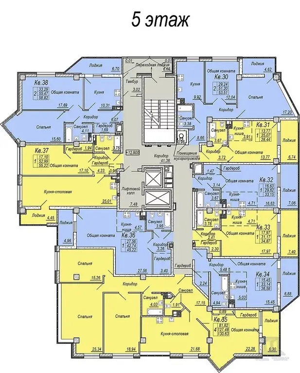 Продаю видовую 4 к квартиру в ЖК Театральный в центре Ростова-на-Дону - Фото 32