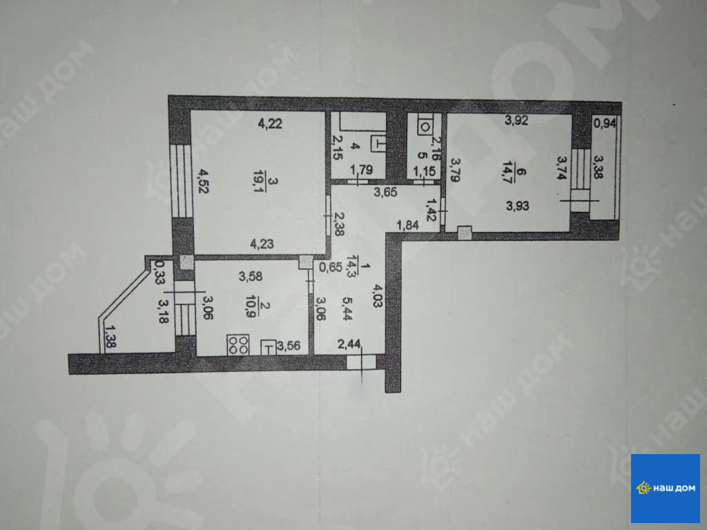 Продажа квартиры, Липецк, улица П.И. Смородина - Фото 16