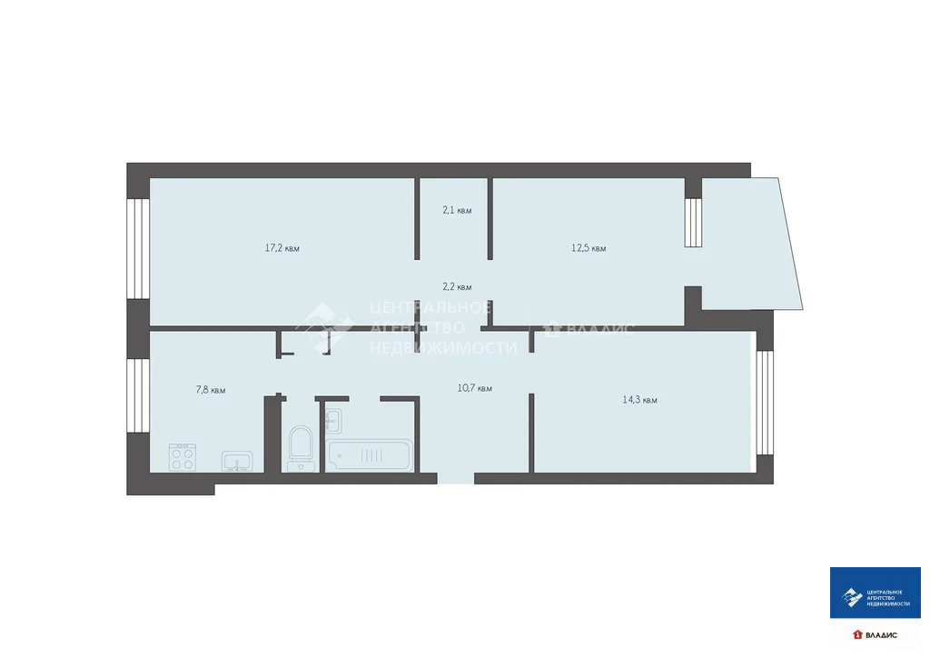 Продажа квартиры, Рязань, ул. Зубковой - Фото 19