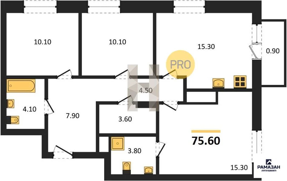 Продажа квартиры в новостройке, Казань, м. Горки, ул. Родины - Фото 1