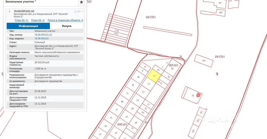 Кадастровая карта некрасовский район ярославская область